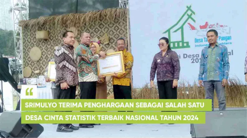 Srimulyo Raih Penghargaan sebagai Salah Satu Desa Cantik Statistik Terbaik Nasional Tahun 2024